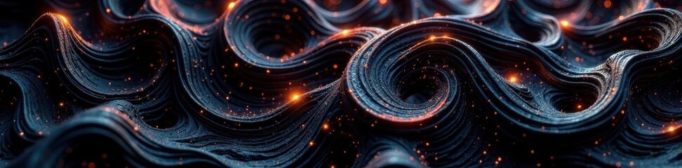 Obraz premium Intricate black organic forms, Turing-like pattern , art, minimal, abstract