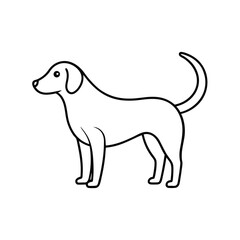 vector illustration of a dog