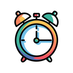 Illustration of a Limited Time Icon with Multicolored Badge Isolated on Transparent Background for Sales and Alerts