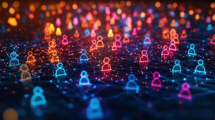 Global Network Connection: A Visual Representation of Interconnectedness in the Digital Age