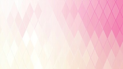 Fototapeta premium A soft, gradient rhombus pattern in pastel pinks and whites.
