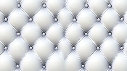 White tufted leather texture, button detail, seamless pattern, background, design