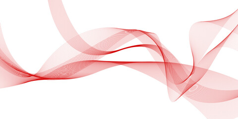 Abstract modern dynamic stylish red and yellow decorative pattern wave banner background vector