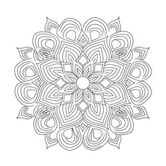 A White Background with a Cultural Mandala Design, Ideal for Spiritual and Cultural Projects