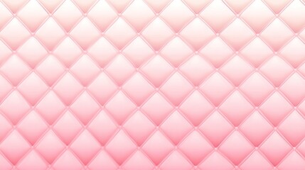 Obraz premium A delicate, light pink quilted pattern with diamond shapes.