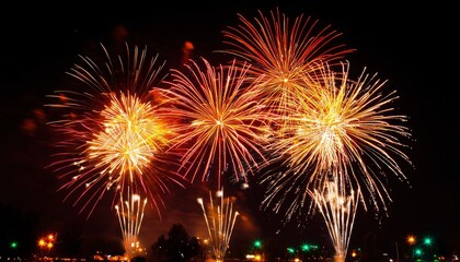 Fireworks display at night (5)