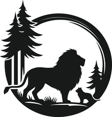 Lion animal vector