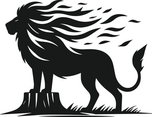 Lion animal vector