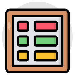 Trendy design icon of menu