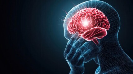 Neurologist highlighting seizureaffected cortex on 3D MRI display