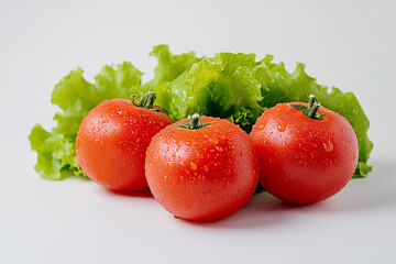 tomatoes and lettuce  made with generative AI