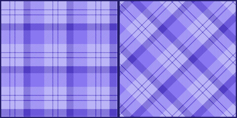 Pastel purple plaid seamless pattern vector. Background graphic tartan fashion design use for print, texture, cloth, fabric, flannel.