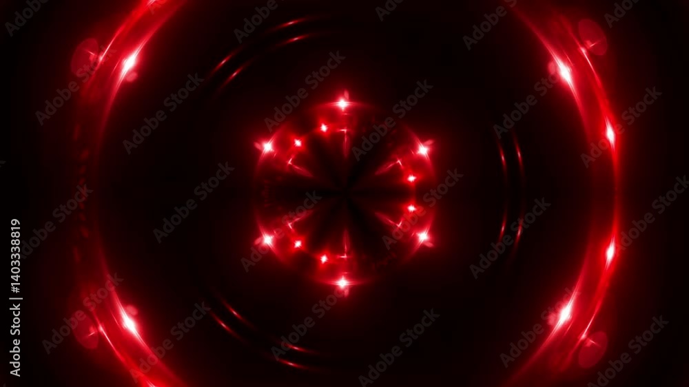 Wall mural loop animation blue and purple neon glowing lines with gradient waves moving background