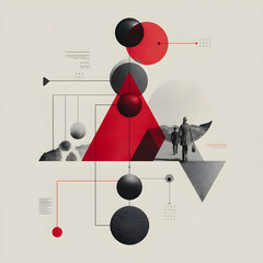 Abstract Geometric Business Vision  Future Strategy