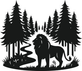 Lion animal vector