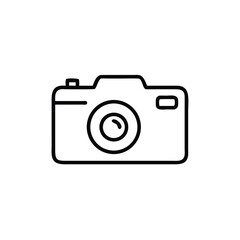 Minimalist Camera Icon Vector Illustration For Photography And Equipment Concepts