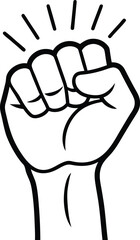 Raised fist, Raised hand