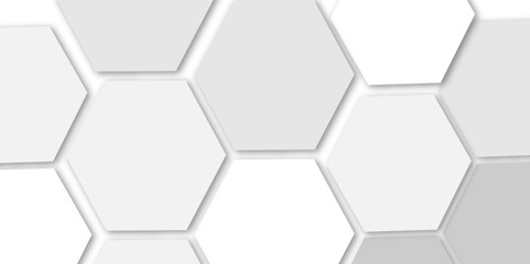 Futuristic 3D White and grey  Geometric Structure Featuring Abstract Polygonal Honeycomb Pattern, Technology-Inspired Design, and a Luxurious, Modern Vector Background for Innovation