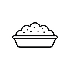 Tray Of Soil Icon Outline Black And White Agriculture Gardening