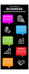 Business Model Canvas Infographic Set for Entrepreneurs

