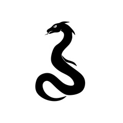 Naklejka premium black snake tattoo