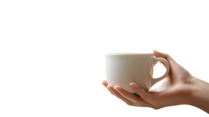 cup of coffee in hands