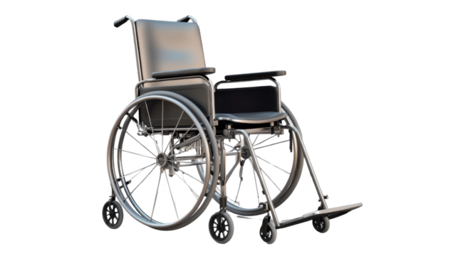wheelchair isolated on white background