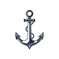 vector coptic anchor icon isolated on white background
