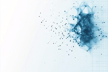 Digital Network Pattern in Blue
