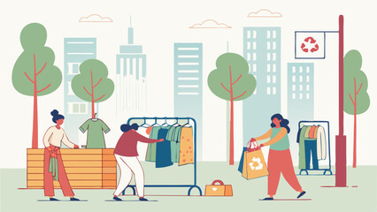 shopping in the city
