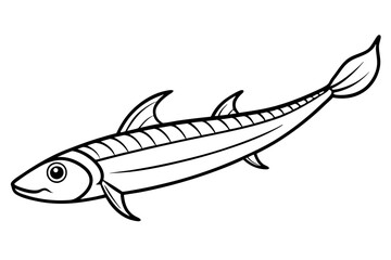 Graceful Oarfish Illustration
