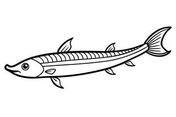 Graceful Oarfish Illustration