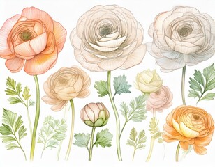 ranunculus , flowers, 