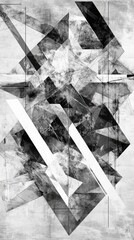 Geometric Abstraction: Monochrome Modern Decor for Statement Piece Wall Art