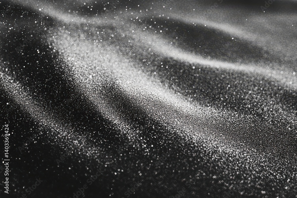 Poster grainy, sand-like distressed overlay with dust particle texture effect