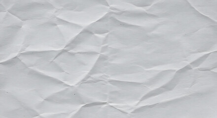 Obraz premium Crumpled white paper texture background 
