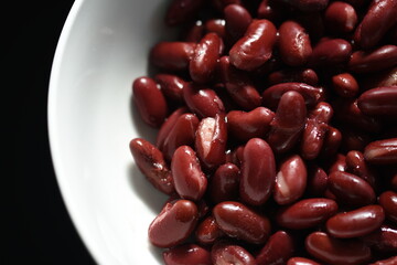 red kidney beans in a bowl