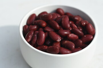 red kidney beans in a bowl