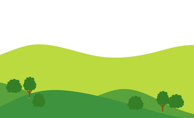 Green Field Illustration