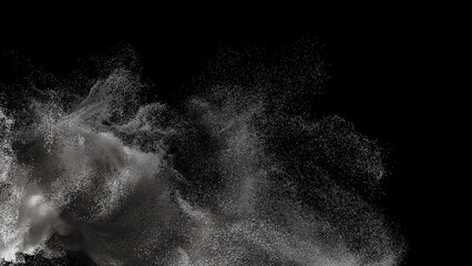 Splash of Particles. Abstract overlay background. Can be used as a texture or background for design projects, scenes, etc. 