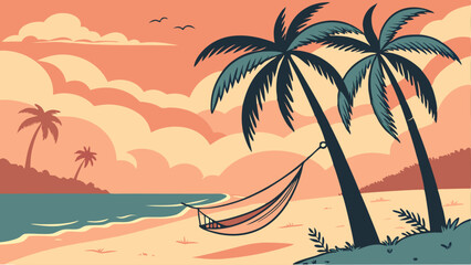 palm trees on the beach