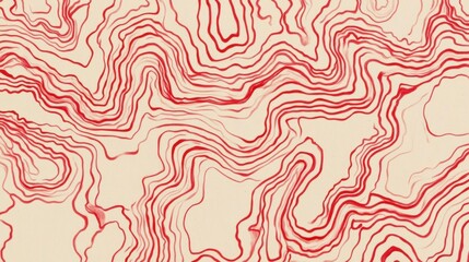 Abstract red and beige marbled pattern design
