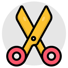 Trendy vector design of scissors