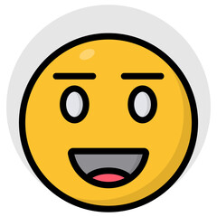 Fototapeta premium A creative design icon of emoji