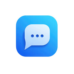 Naklejka premium Message bubble icon graphic design on transparent background