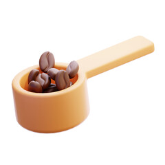 Coffee Spoon 3D Illustration