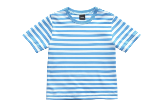 Classic blue and white striped kids t shirt perfect summer outfit soft cotton short sleeves casual