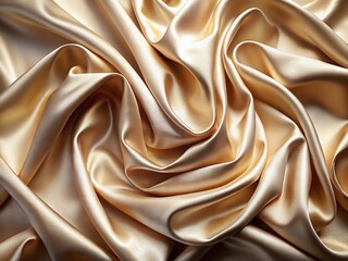 Fototapeta premium Smooth luxurious silk fabric with a soft metallic sheen creates an elegant visual delight