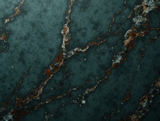 Surface of smooth granite with dark green, brown, and gray hues that tell a natural story