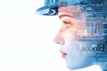 Seamless integration of big data, AI, and automation in a smart shipyard, where every component, machine, and human is connected via intelligent systems for optimal output., copy
